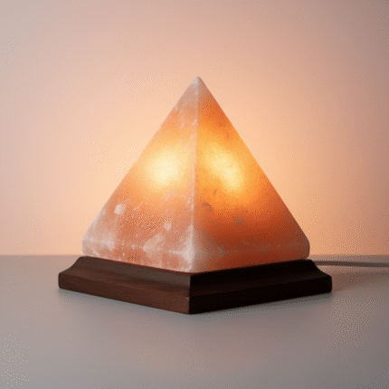 Pink Pyramid Shaped Lamp
